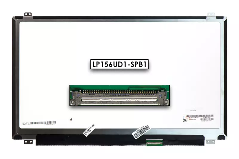 Gyári új matt 15.6' UHD (3840x2160) eDP LED IPS Slim kijelző (csatlakozó: 40 pin - jobb)