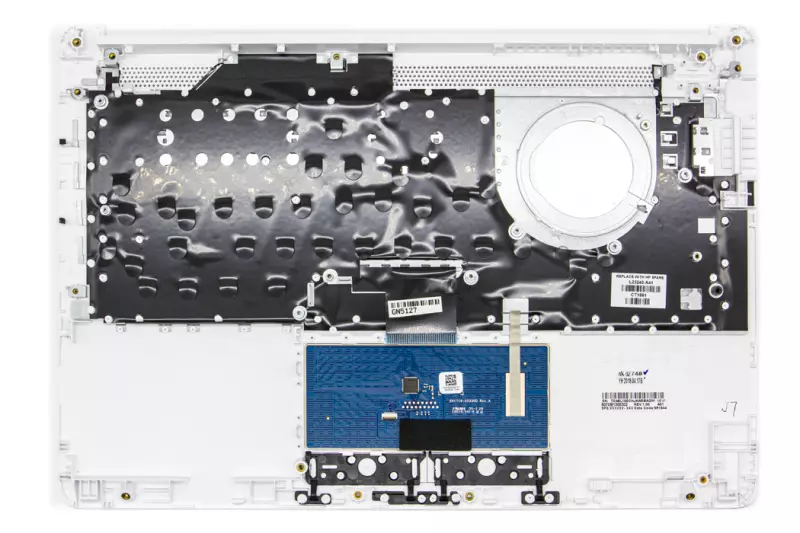 HP 14-CK000, 14-CM000 sorozathoz gyári új belga fehér billentyűzet modul touchpaddal (L23240-A41)