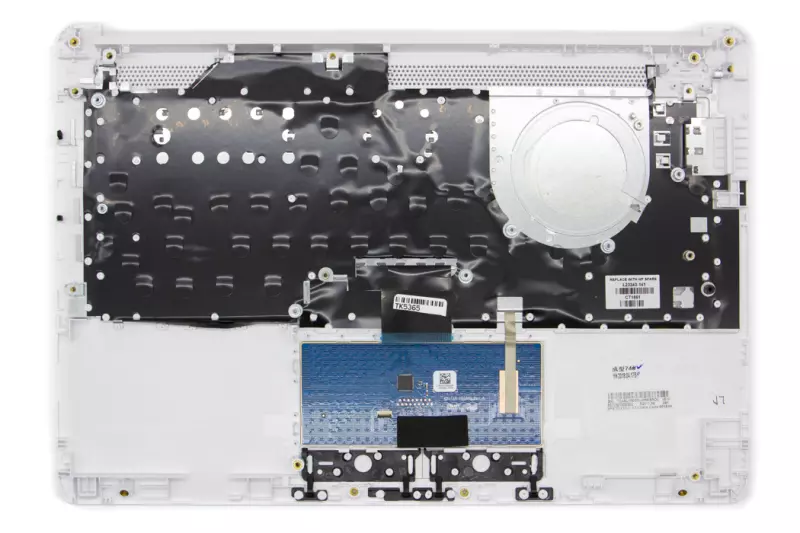 HP 14-CK000, 14-CM000 sorozathoz gyári új magyar fehér billentyűzet modul touchpaddal (L23240-211)