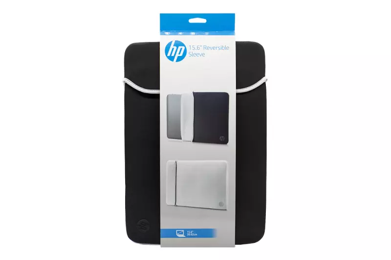 HP - 15.6'' Neoprén kifordítható Sleeve fekete-ezüst tok (2UF62AA#ABB)