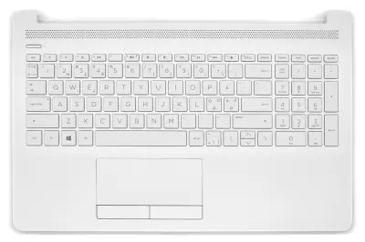 HP 15-DA000, 15T-DA100, 15-DB000, 15Z-DB000 sorozathoz gyári új fehér norvég billentyűzet modul touchpaddal (L20388-DH1)
