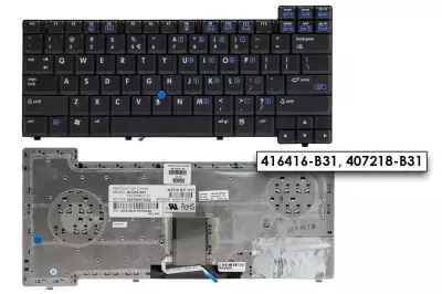 HP Compaq nc8430, nx8410, nx8420, nw8440 gyári új nemzetközi angol billentyűzet (416416-B31, 407218-B31)