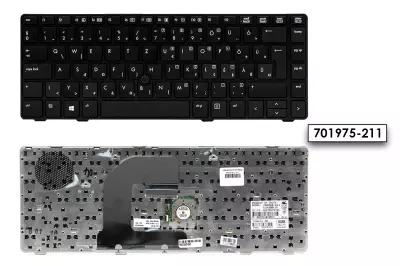 HP EliteBook 8460p, ProBook 6460b gyári új magyar billentyűzet trackpointtal, (Win8) (701975-211)