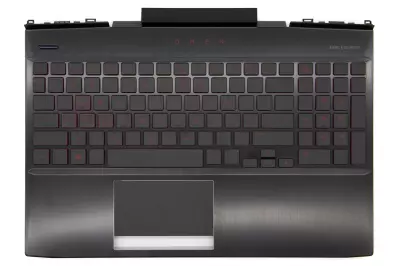 HP Omen 15-DC gyári új fekete-piros magyar billentyűzet modul touchpaddal (L32774-211)
