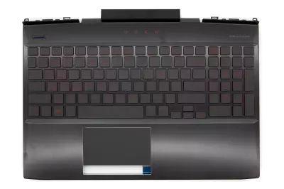 HP Omen 15-DC sorozathoz gyári új fekete-piros UK angol billentyűzet modul touchpaddal (L32774-071)