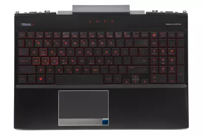 HP Omen 15-DC sorozathoz gyári új fekete-piros görög billentyűzet modul touchpaddal (L32774-151)