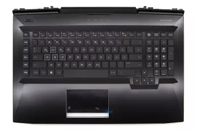 HP Omen 17T-AN0, 17-AN1, gyári új német háttér-világításos fekete-fehér billentyűzet modul touchpaddal (150W, kis Center-Pin nyílás) (L14993-041)