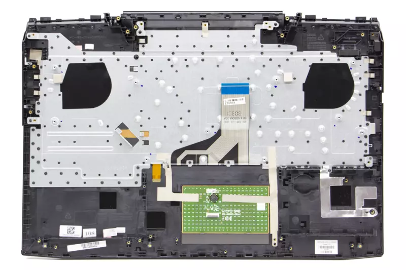 HP Omen 17T-AN100, 17-AN1 gyári új fekete-fehér  magyar háttér-világításos billentyűzet modul touchpaddal (230W, nagy Center-Pin DC nyílás) (L14992-211)