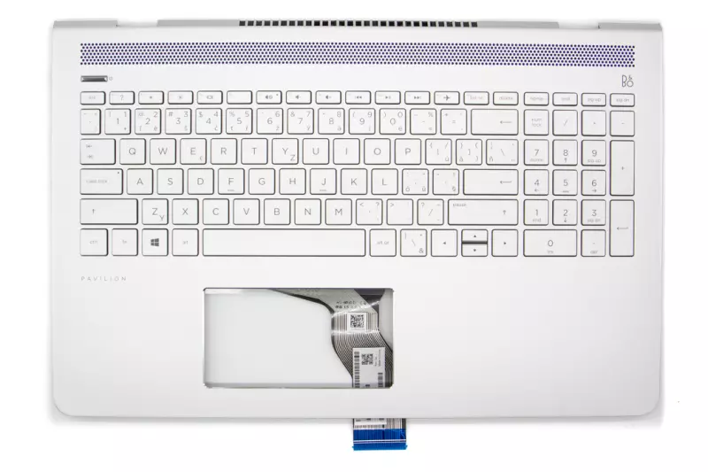 HP Pavilion 15-CD000, 15Z-CD000, 15T-CC100 gyári új ezüst-kék cseh háttér-világításos billentyűzet modul (928439-FL1)