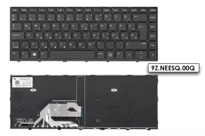 HP ProBook 430 G5, 440 G5 gyári új magyar keretes billentyűzet (NSK-XJ0SQ)
