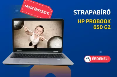 HP ProBook 650 G2 | 15,6 colos FULL HD kijelző | Intel Core i5-6200U | 8GB memória | 256GB SSD | Windows 10 PRO + 2 év garancia!