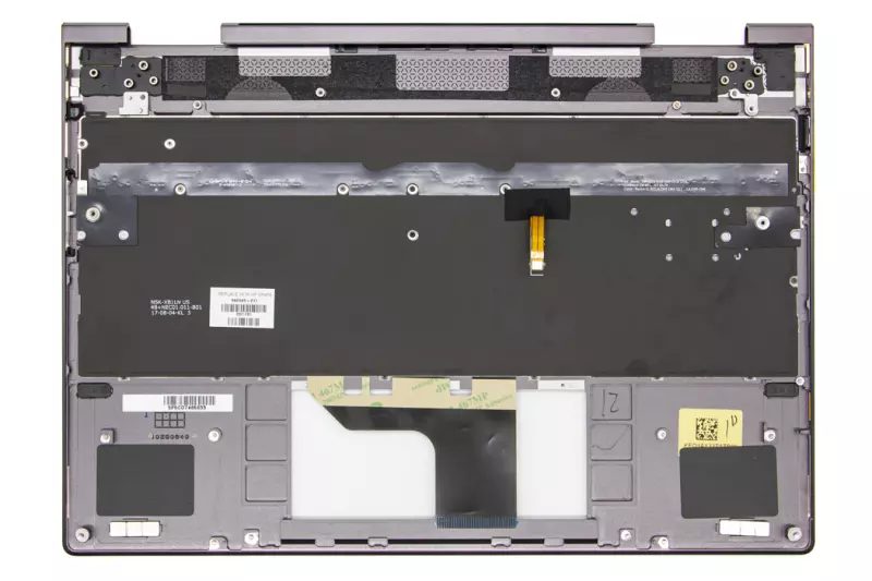 HP Spectre x360 13-AE000, 13T-AE000 gyári új lila-fekete belga háttér-világításos billentyűzet modul (942040-A41)