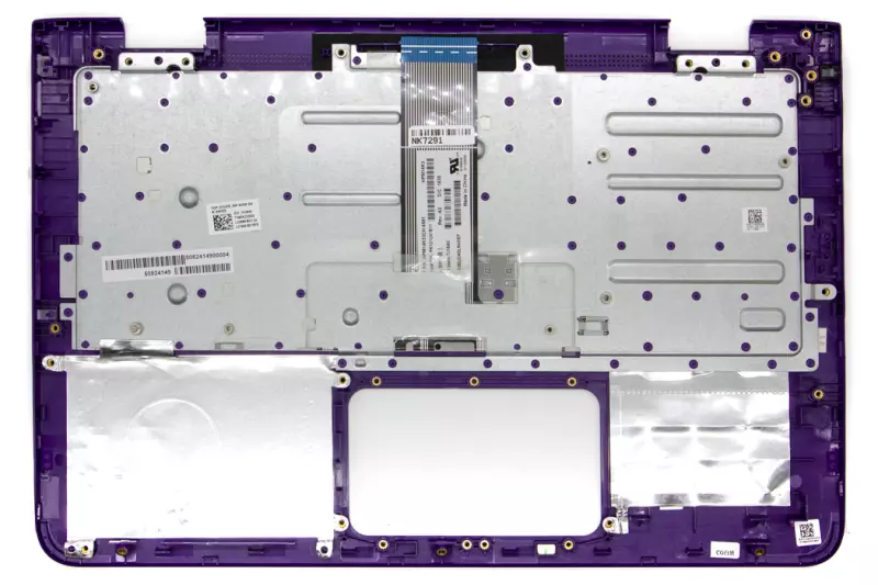 HP Stream x360 11-aa0 sorozathoz gyári új lila-fehér svájci billentyűzet modul (L21645-BG1)