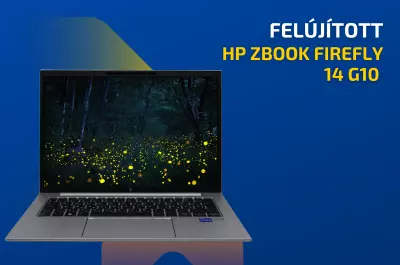 HP ZBook Firefly 14 G10 | 14 colos FULL HD kijelző | Intel Core i7-1360P | 16GB memória | 1TB SSD | Magyar billentyűzet | Windows 10 PRO + 2 év garancia!