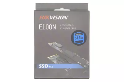 Hikvision E100N 512GB gyári új M.2 SATA SSD kártya (HS-SSD-E100N/512G/2280)