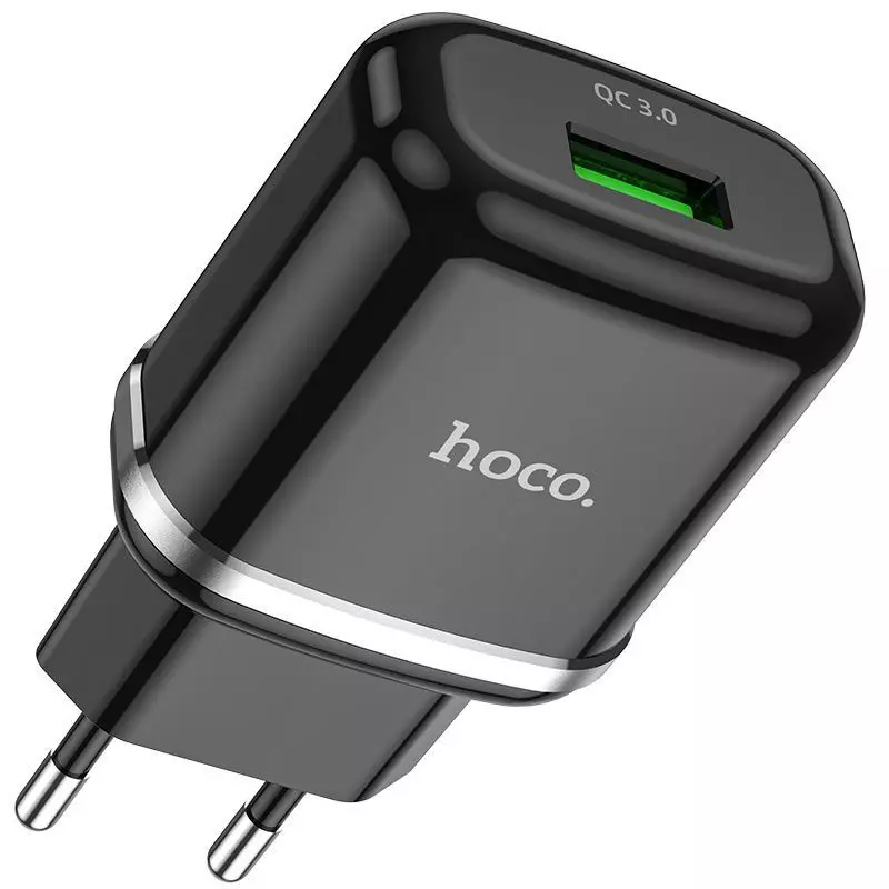 hoco. N3 Special fali telefon és tablet gyorstöltő 18W, Qualcomm 3.0, fekete (N3)