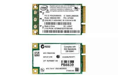 Intel 4965AGN MM1 gyári új Mini PCI-e WiFi kártya