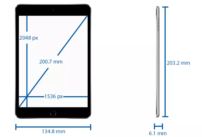Apple iPad Mini 4 tablet | 7,9 inch | 128GB | Space Gray | WIFI | A1538 | Újszerű állapotban | 1 év garanciával