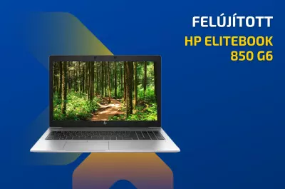 HP EliteBook 850 G6 | 15,6 colos FULL HD érintőképernyő | Intel Core i5-8365U | 8GB memória | 256GB SSD | Magyar billentyűzet | Windows 10 PRO + 2 év garancia!