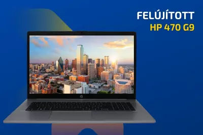 HP 470 G9  | 17,3 colos Full HD kijelző | Intel Core i5-1235U | 16 GB RAM | 512 GB SSD | Magyar billentyűzet | Windows 10 PRO + 3 év garancia!