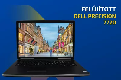 Dell Precision 7720 | 17,3 colos kijelző | Intel Core i7-7820HQ | 16GB RAM | 512GB SSD | NVIDIA Quadro P3000 6GB | Windows 10 PRO + 2 év garancia!
