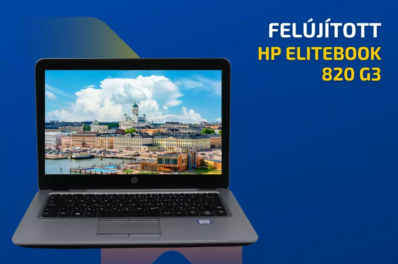 HP EliteBook 820 G3 | 12,5 colos HD kijelző | Intel Core i5-6200U | 8GB memória | 256GB SSD | Magyar billentyűzet | Windows 10 PRO + 2 év garancia!