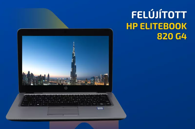 HP EliteBook 820 G4 | 12,5 colos HD kijelző | Intel Core i5-7200U | 8GB memória | 256GB SSD | Magyar billentyűzet | Windows 10 PRO + 2 év garancia!