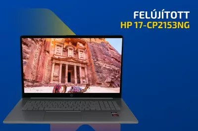 HP 17-CP2153NG | 17,3 colos FHD kijelző | MD Ryzen 5 7520U  | 8GB memória | 512GB SSD | MAGYAR BILLENTYŰZET | Windows 11 + 2 év garancia!