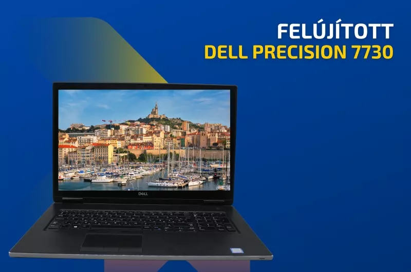 Dell Precision 7730 | 17,3 colos FULL HD kijelző | Intel Core i7-8750H  | 32GB memória | 512 SSD | Magyar billentyűzet | Windows 10 PRO + 2 év garancia!