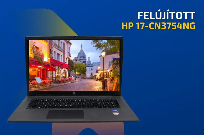 HP 17-CN3754NG | 17,3 colos FHD kijelző | Intel Core i5-1335U | 16GB memória | 512GB SSD | MAGYAR BILLENTYŰZET | Windows 11 + 2 év garancia!