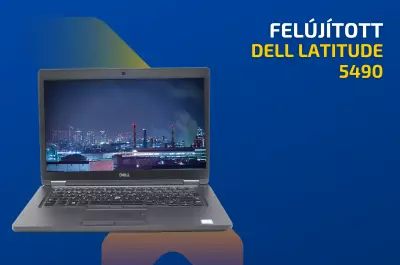 Dell Latitude 5490 | 14 colos Full HD kijelző | Core i5-8250U | 16GB memória  | 256GB SSD | Magyar billentyűzet | Windows 10 PRO + 2 év garancia!