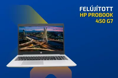 HP ProBook 450 G7 | 15,6 colos FULL HD kijelző | Intel Core i5-10210U | 16GB memória | 256GB SSD | Magyar billentyűzet | Windows 10 PRO + 2 év garancia!