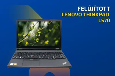 Lenovo ThinkPad L570 | 15,6 colos FullHD kijelző | Intel Core i5-7200U | 8GB memória | 240GB SSD | DVD író-olvasó | Magyar billentyűzet | Windows 10 PRO + 2 év garancia!