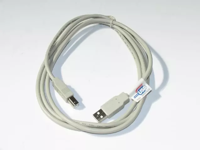Kolink USB 2.0 (apa - m) - USB type A-B (apa - m) 1.8m összekötő kábel, nyomtatókábel, bézs (KKTU21V)