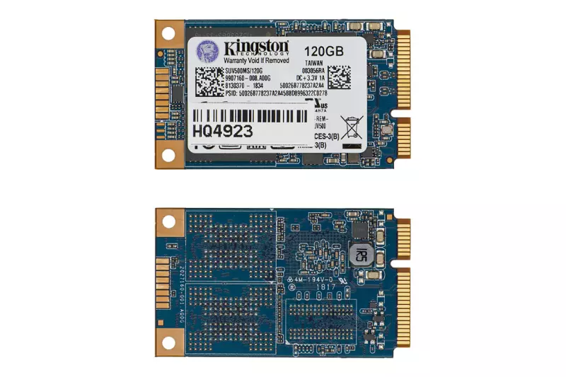 Kingston 120GB gyári új mSATA SSD kártya, SUV500MS/120G
