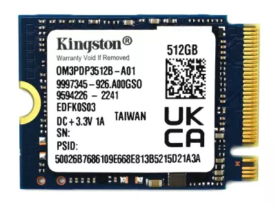 Kingston 512GB M.2 PCIe NVME SSD meghajtó kártya, (2230) (OM3PDP3512B-AD) | 3 év garancia