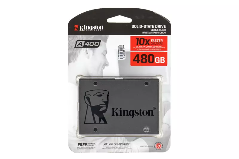 Kingston A400 480GB SSD meghajtó (SA400S37/480G) | 3 év garancia! 