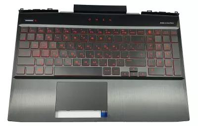 HP Omen 15-DC sorozathoz gyári új fekete-piros orosz billentyűzet modul touchpaddal (L32774-251)
