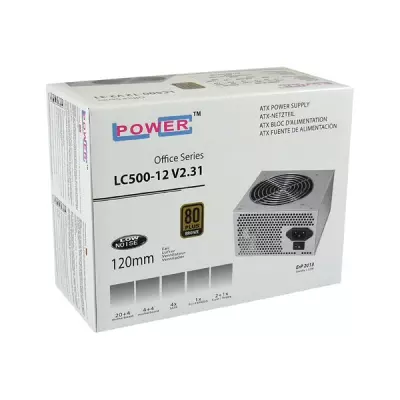 LC-Power Tápegység 400W - LC500-12 (80 Plus Bronze, Aktív PFC, 12cm)