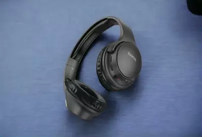 hoco. W40 Mighty fekete vezeték nélküli headset, fejhallgató (W40)
