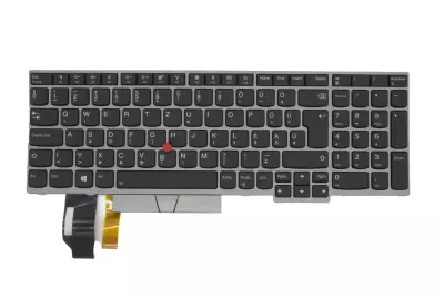 Lenovo ThinkPad E580, E590 gyári új magyar háttér-világításos szürke - fekete billentyűzet trackpointtal (01YN675)