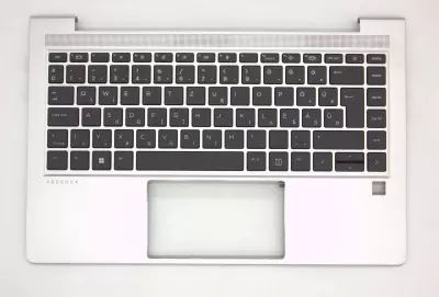 HP ProBook 640 G8 gyári új magyar ezüst billentyűzet modul (M21670-211)
