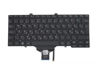 Dell Latitude 5410 gyári új magyar kiosztású háttér-világításos fekete billentyűzet, trackpoint és touchpad gombok nélkül (W03TN)