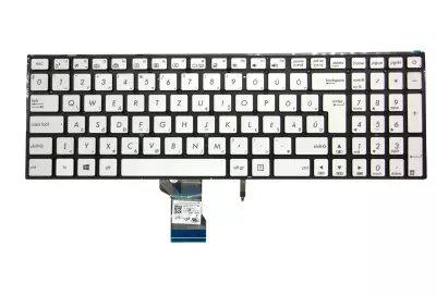 Asus N501VW, ROG G501VW MAGYAR háttér-világításos ezüst szürke laptop billentyűzet (0KNB0-662LHU00)
