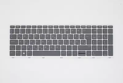 HP ProBook 650 G4 gyári új magyar szürke keretes billentyűzet (L09594-211)