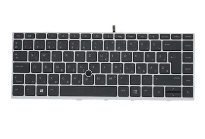 HP ProBook 640 G4, 645 G4 magyar ezüst szürke keretes laptop billentyűzet trackpointtal (L09548-211)