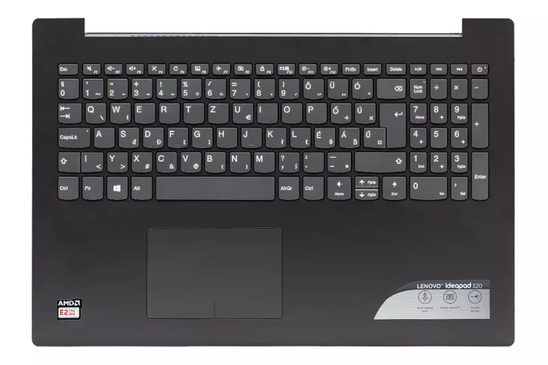 Lenovo IdeaPad 320-15ISK gyári új sötét szürke magyar billentyűzet modul + touchpad (5CB0N86587)