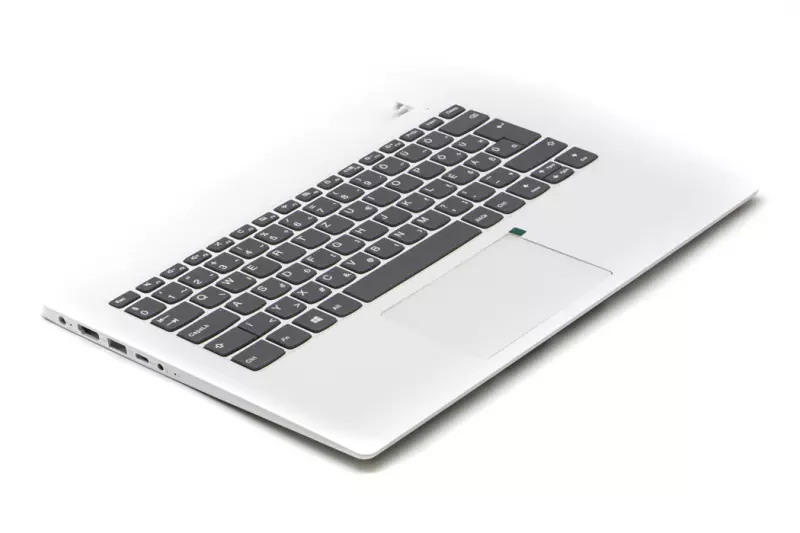 Lenovo IdeaPad 330S-14IKB gyári új magyar fehér-szürke billentyűzet modul touchpaddal (5CB0R07723)