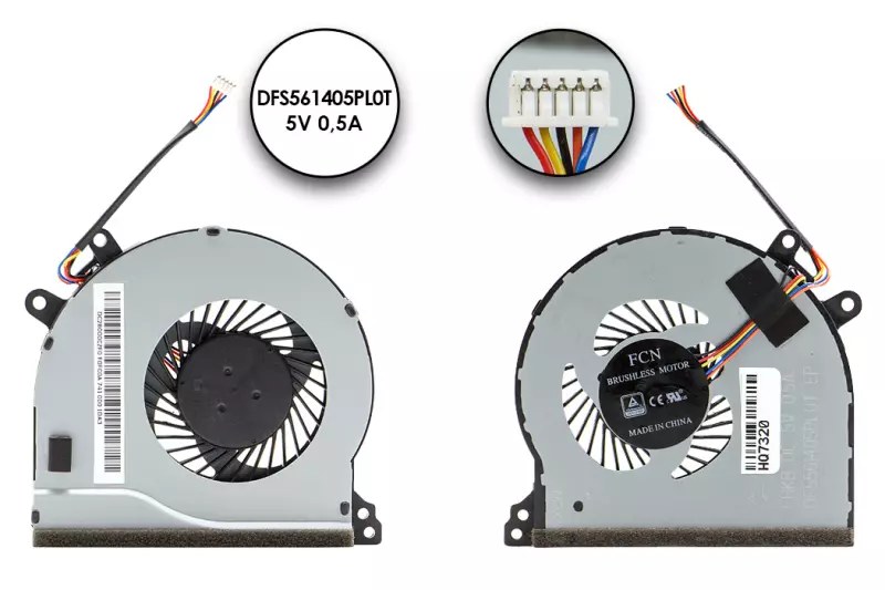 Lenovo IdeaPad 510-15IKB, 510-15ISK gyári új hűtő ventilátor, beszerelési lehetőséggel, (5F10L35775)
