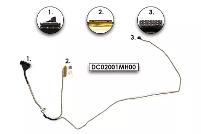 Lenovo IdeaPad G50-80, Z50-70 gyári új LCD kábel, eDP, UMA (DC02001MH00, 90205237)